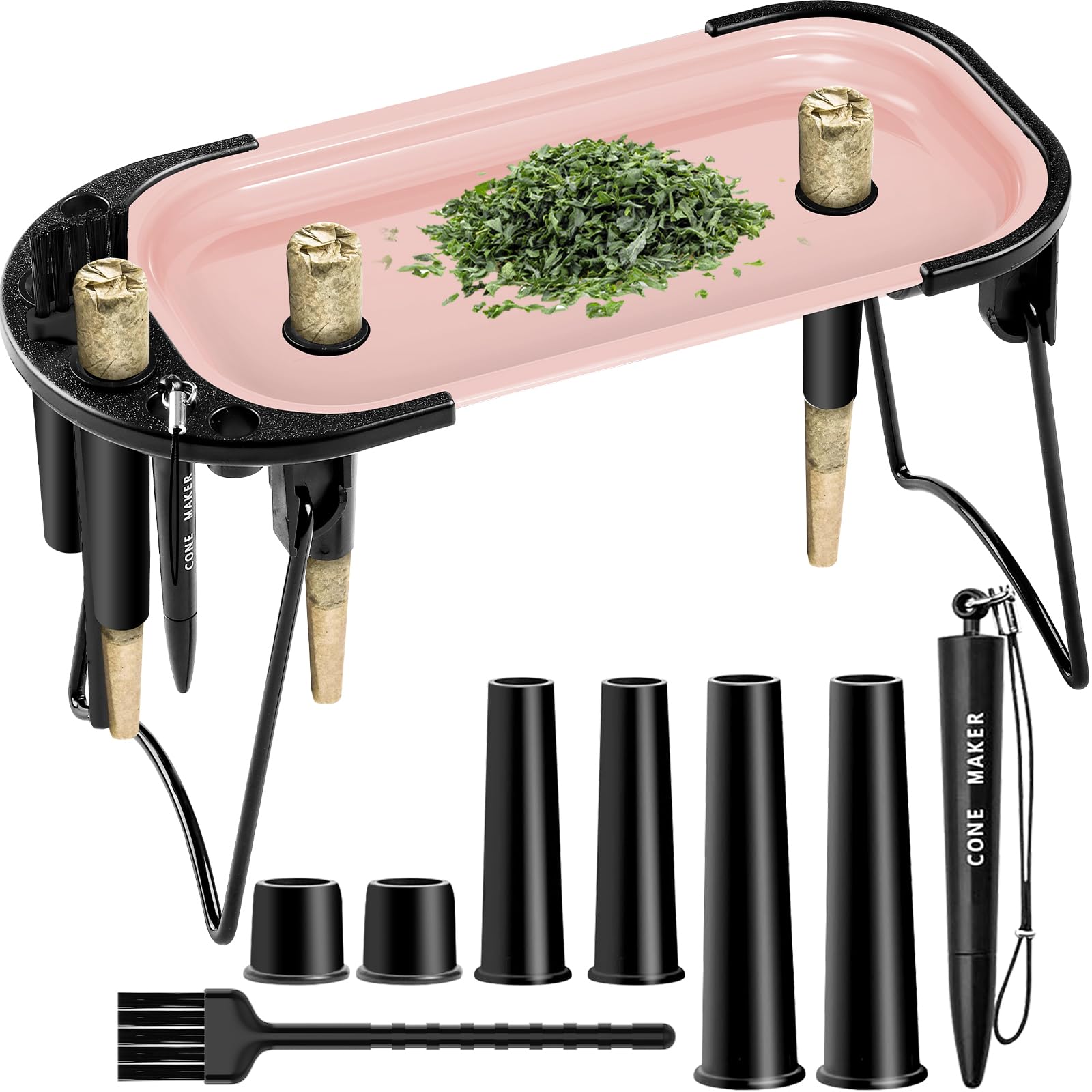 Metal Rolling Tray with Cone Loader - 8.5