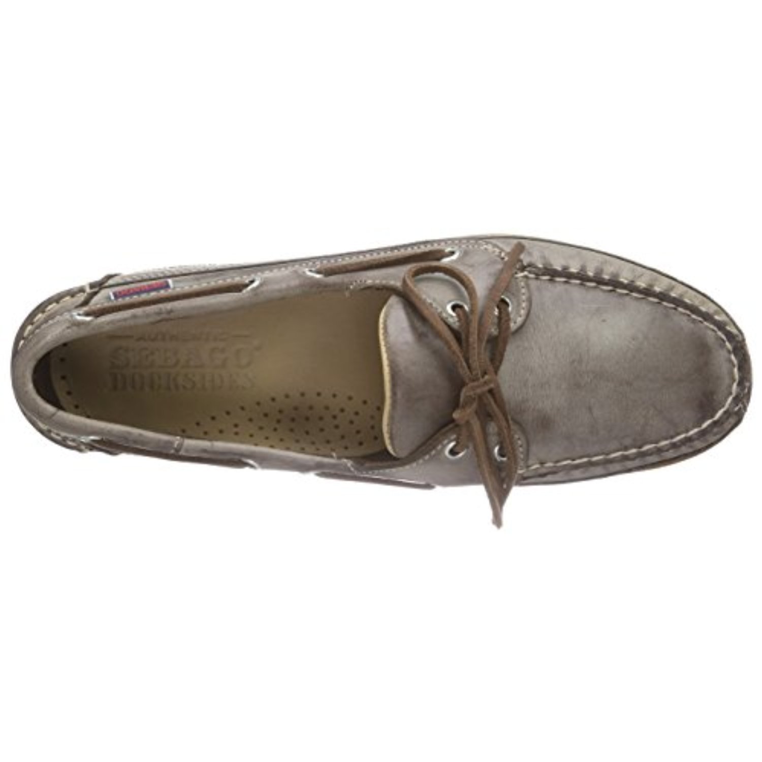 Sebago Men's Schooner Leather Boat Shoes - Classic Brown Waxy Leather for Casual & Outdoor Wear - Perfect for Sailing, Driving & Everyday Comfort