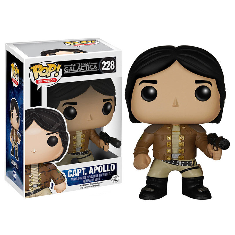 Battlestar Galactica Captain Apollo Funko Pop! Vinyl Figure #228 - Collectible Action Figure for Sci-Fi Fans & TV Show Memorabilia Display