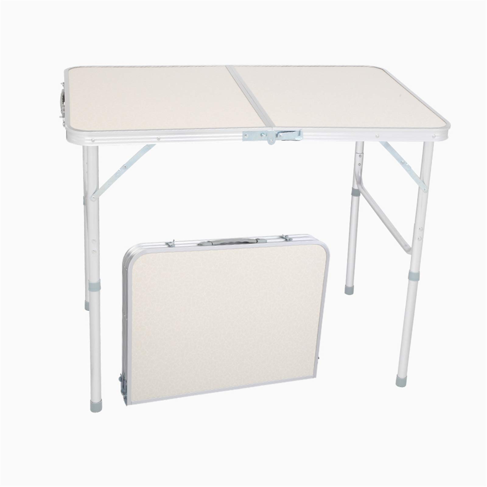 VERYKE Folding Camping Table - Lightweight Portable Outdoor Picnic Table with Adjustable Height (35.43