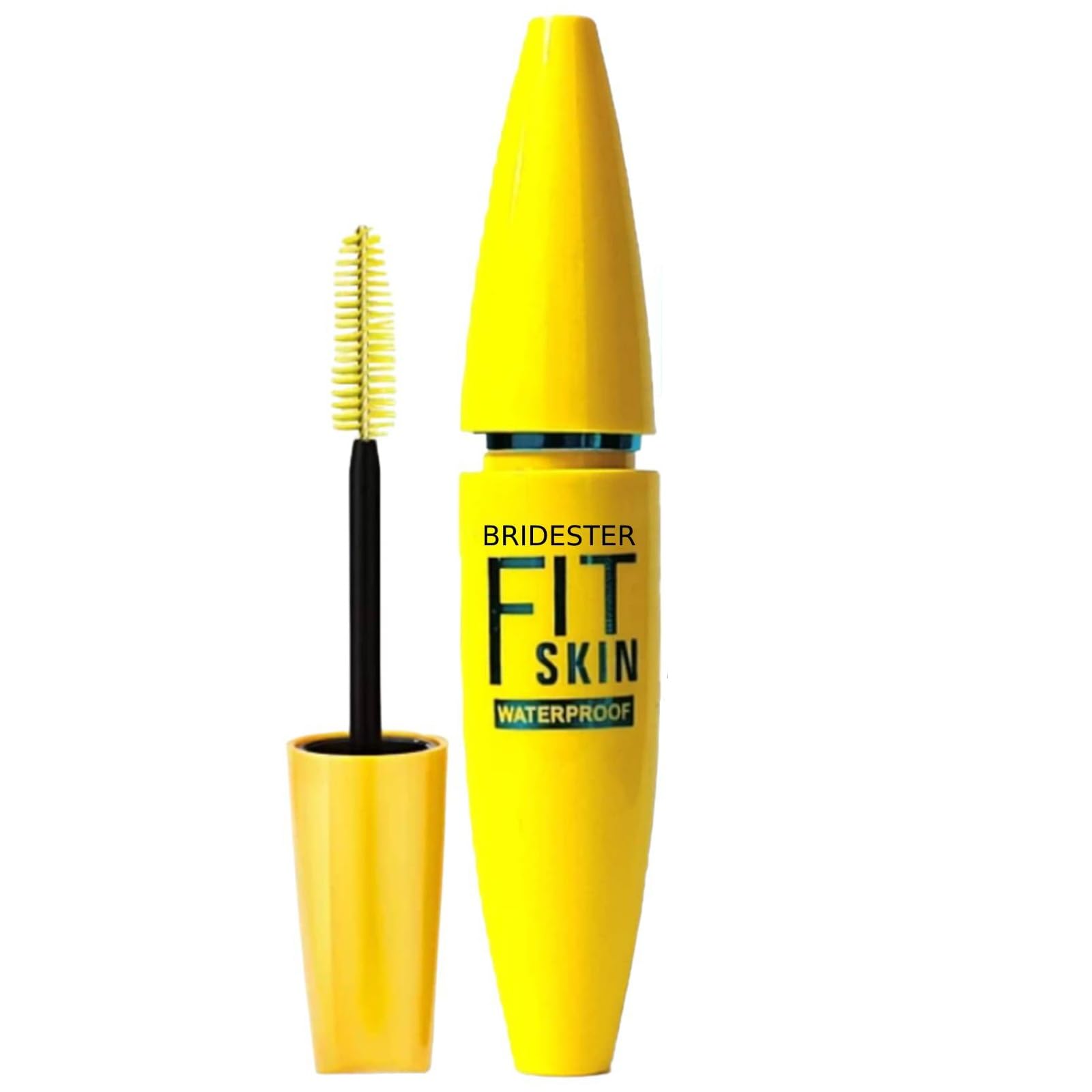 Bridester Beauty Fit Skin Waterproof Mascara 12g - Long Lasting Volumizing Mascara for Dramatic Lashes (Black) | Perfect for Swimming, Gym & Everyday Wear