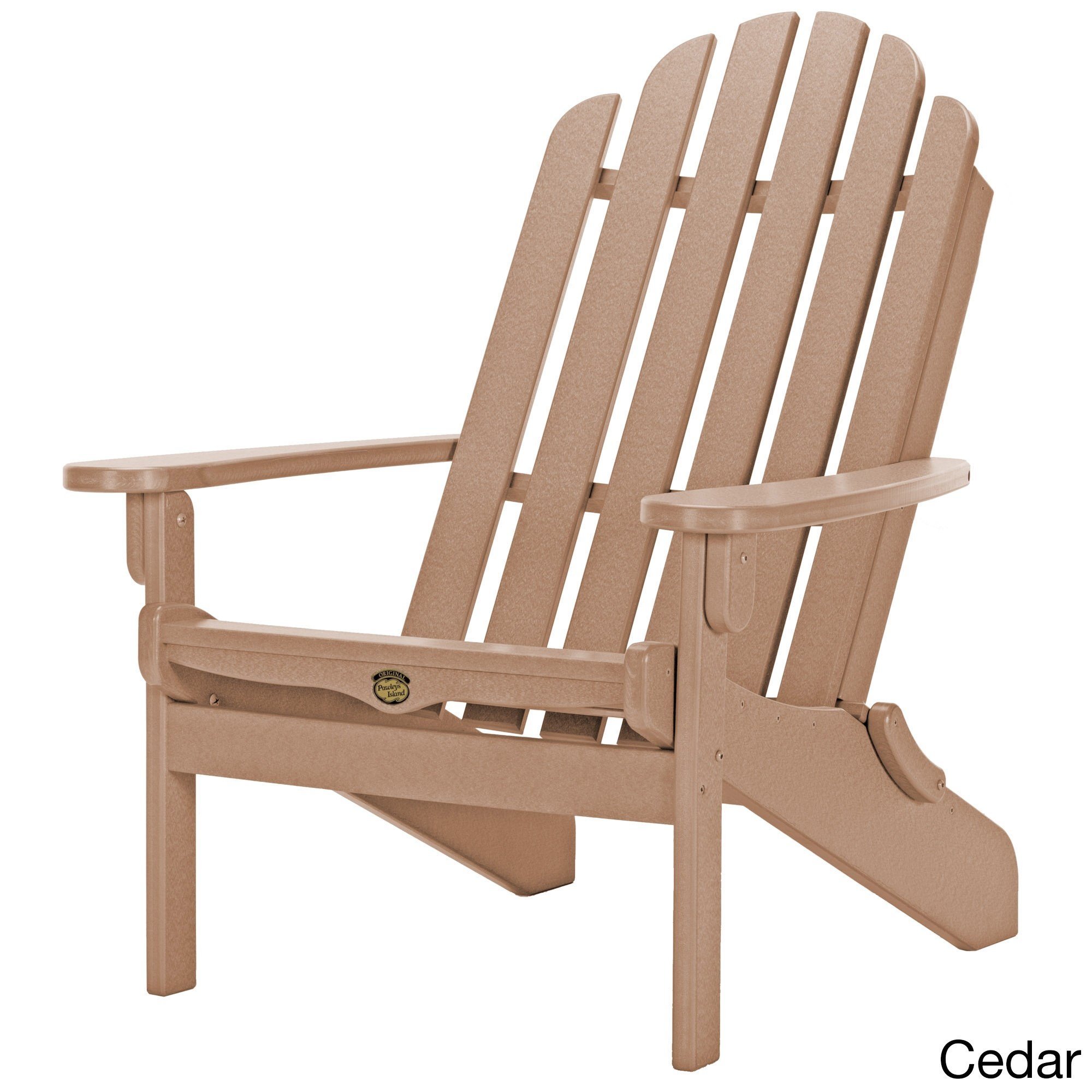 **Pawleys Island Cedar Durawood Folding Adirondack Chair – Eco-Friendly, Stainless Steel Hardware, Handcrafted in The Carolinas – Perfect for Patio, Garden, and Outdoor Relaxation**