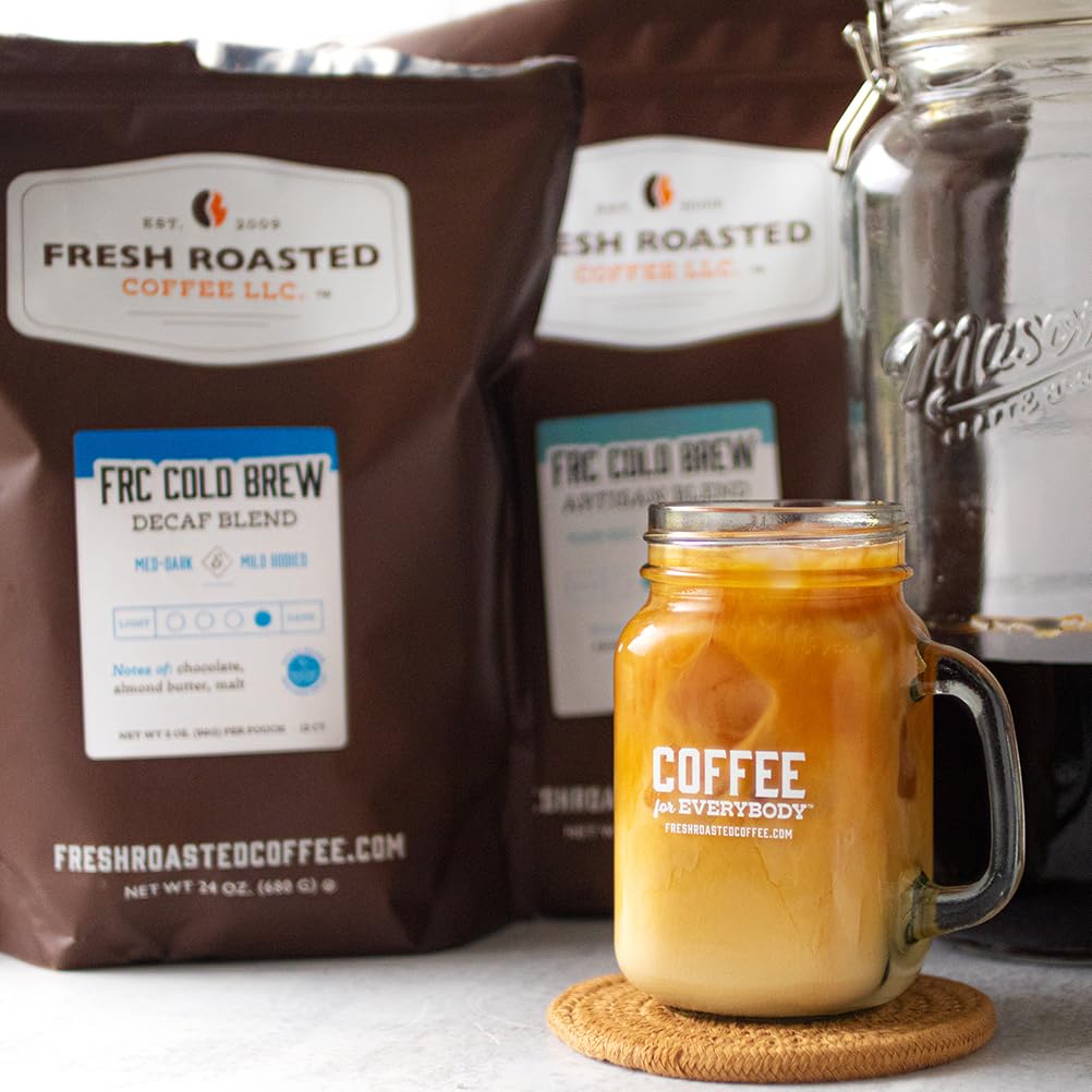 Fresh Roasted Medium Roast Coffee Beans - 5 lb Bag, Kosher Certified, Coarse Ground for Cold Brew - Perfect for Iced Coffee, Home Brewing & Coffee Shops