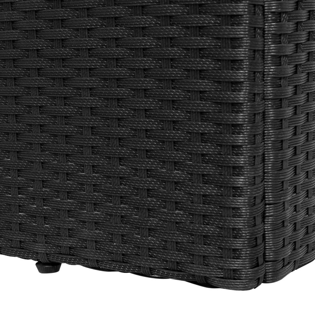 Premium Outdoor Sun Lounger with Cushion - Black Poly Rattan Chaise Lounge for Patio, Lawn, Garden, Beach & Poolside Relaxation | Perfect for Sunbathing, Backyard Lounging & Vacation Getaways