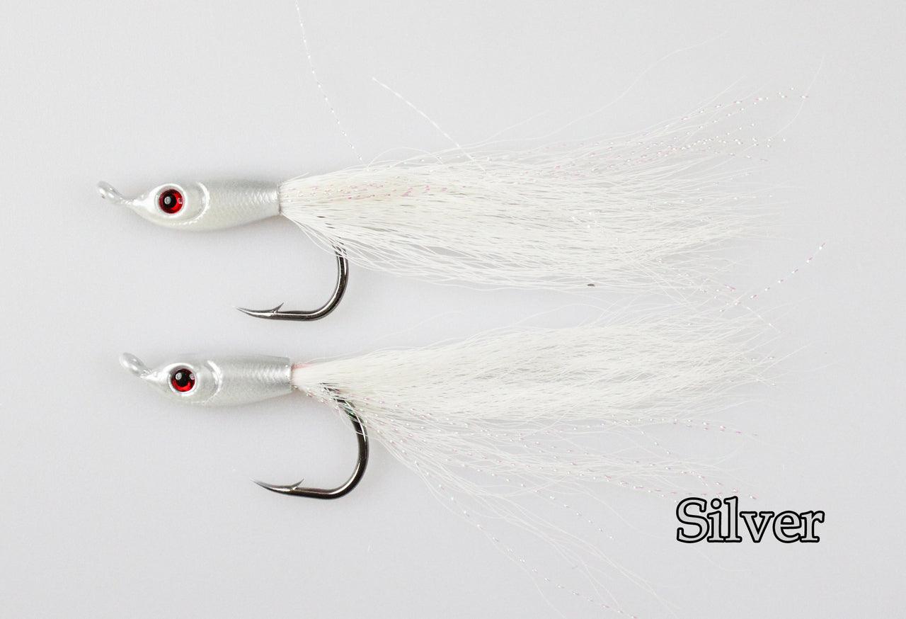 Jigging World Fluke Candy Teasers - Premium Saltwater Fishing Lures for Fluke, Flounder & Sea Bass - Ideal for Inshore & Offshore Fishing Trips