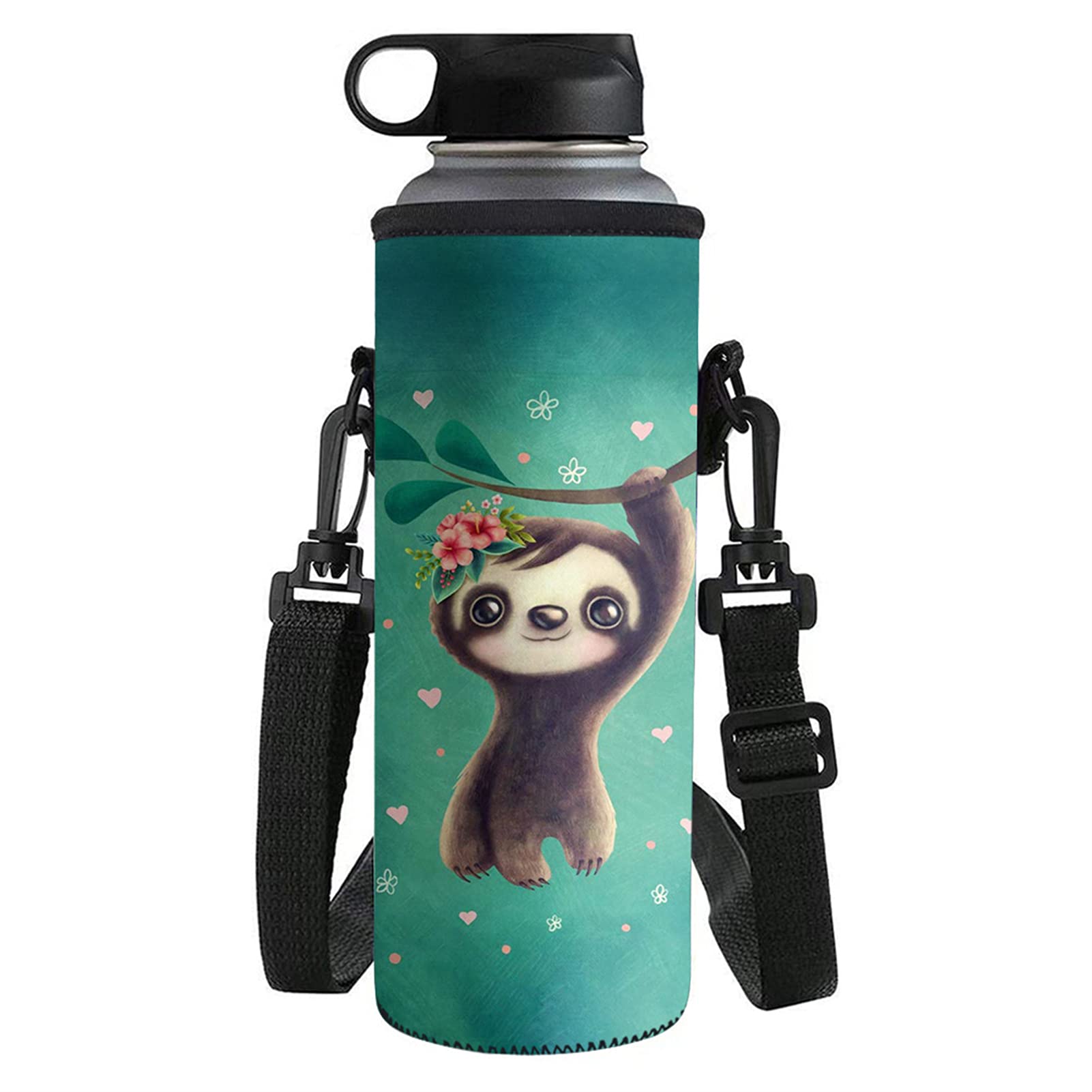 Yiekeluo Insulated Neoprene Water Bottle Carrier Bag with Adjustable Straps - Perfect for Hiking, Gym, and Outdoor Adventures