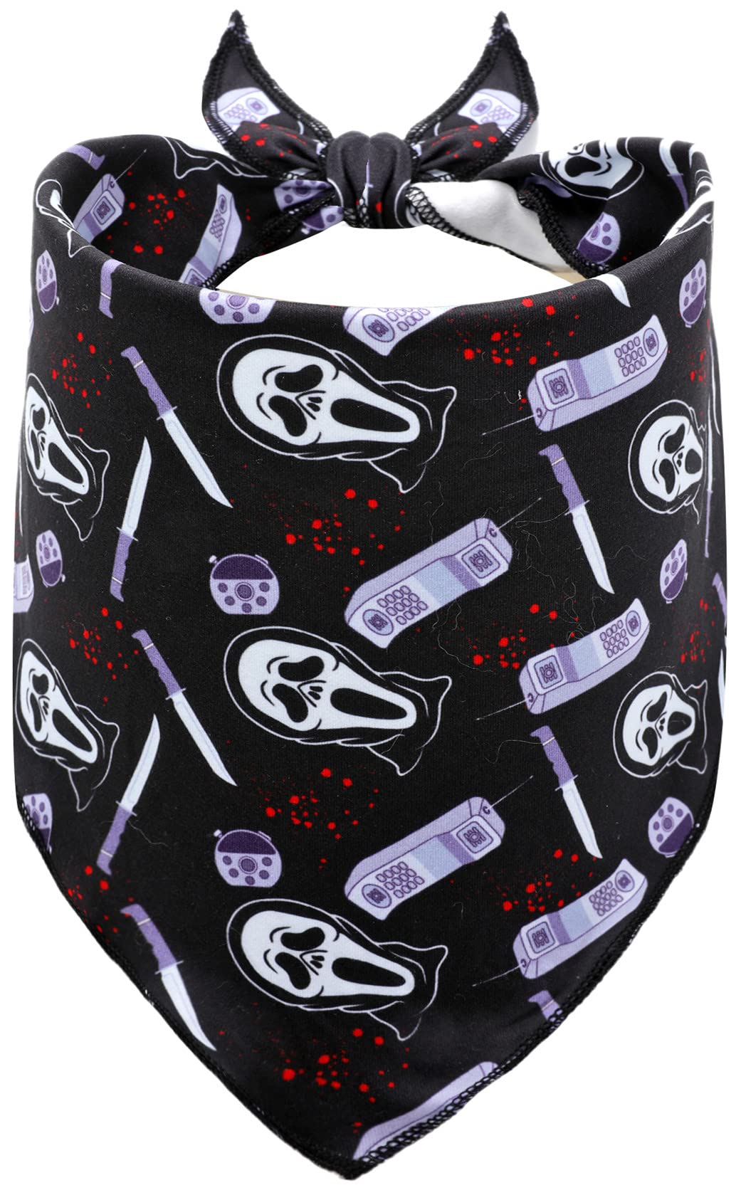 2 Pack Halloween Dog Bandanas - Cute Triangle Bib Scarves for Small, Medium & Large Dogs - Costume Accessories for Pets (Boy/Girl) - Perfect for Halloween Parties, Trick or Treat & Photo Shoots