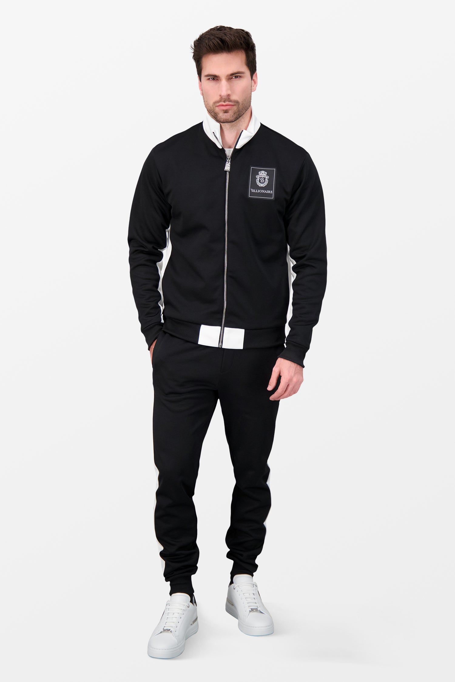 Luxury Black and Gold Tracksuit for Men - Premium Institutional Style Jogging Suit - Perfect for Gym, Lounge & Streetwear Fashion