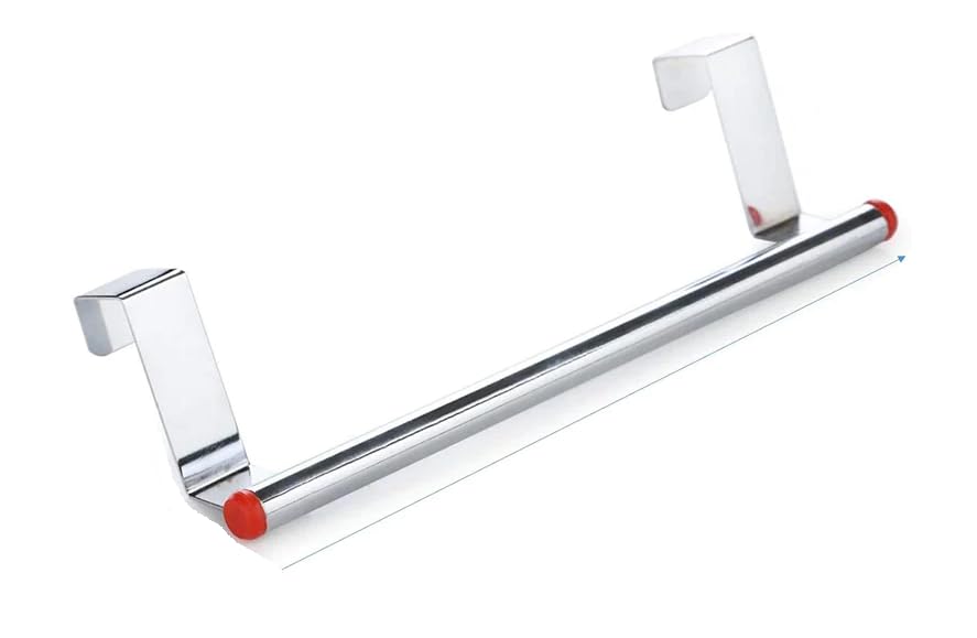 Stainless Steel 9 Inch Towel Rod - Chrome Finish Bathroom Towel Rack with Wall Mount | Heavy Duty Towel Bar for Bathroom, Kitchen & Laundry Room | Modern Towel Hanger Stand | Bathroom Accessories Made in India