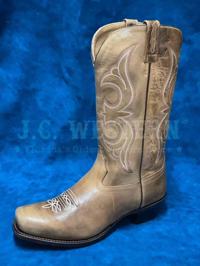 Old West 18138 Women's Square Toe Western Boots - Tan Cowboy Boots for Country Dancing & Rodeo Events