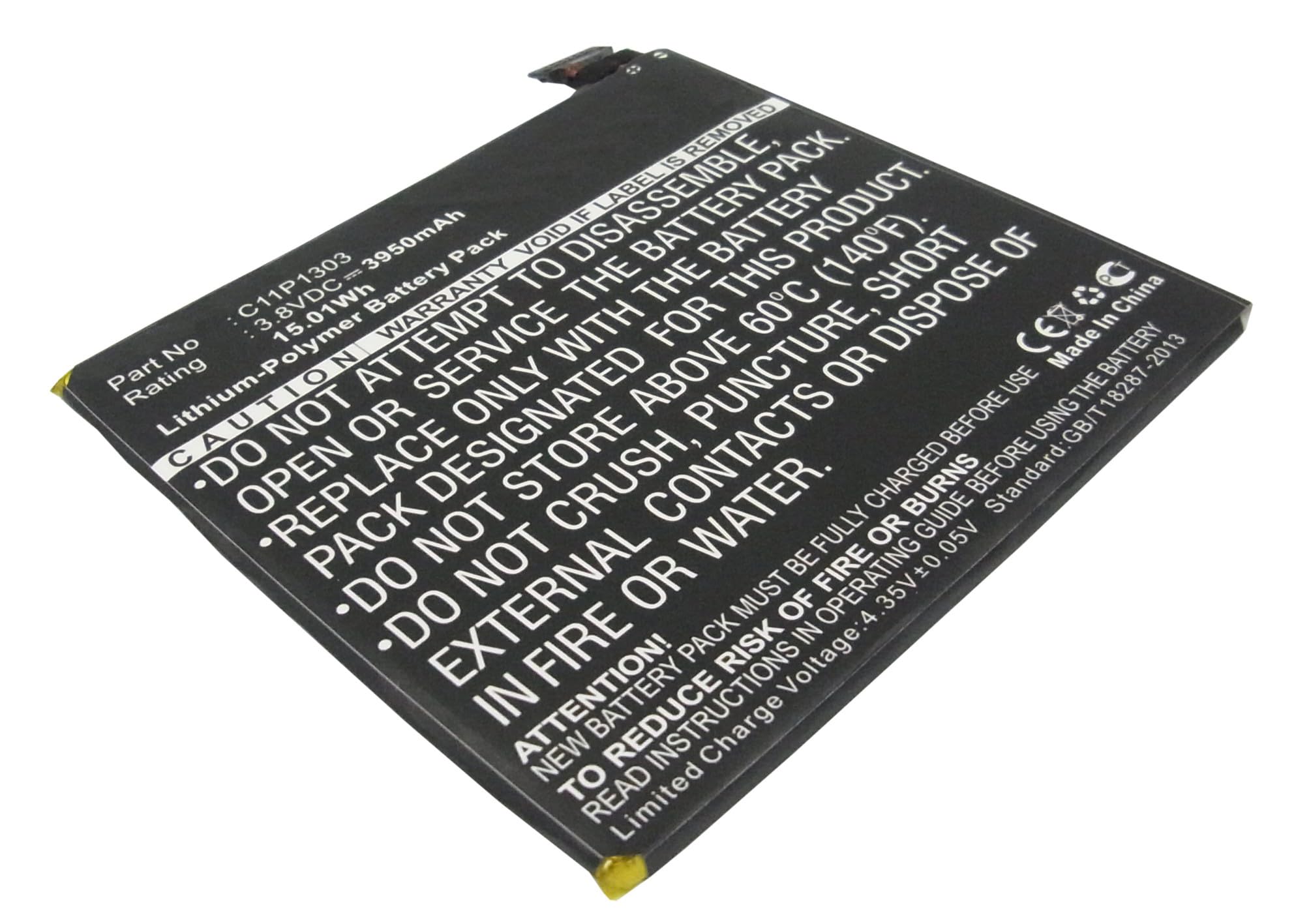 Synergy Digital Replacement Battery for Google Nexus 7 HD Tablet - 3950mAh High Capacity Li-Polymer Battery (Compatible with Asus C11P1303) | Perfect for Extended Gaming, Streaming & Travel Use