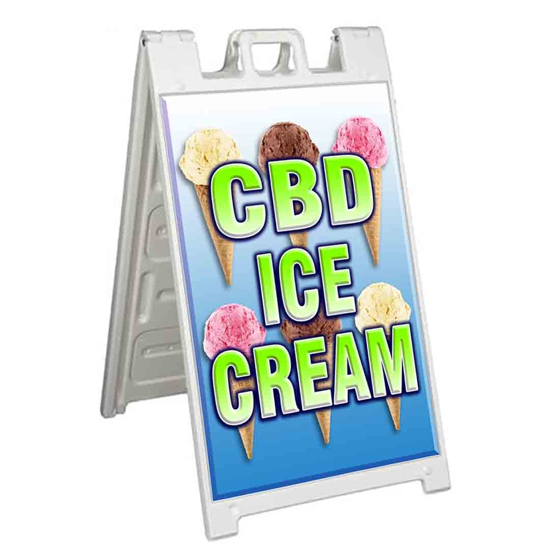 Premium CBD Ice Cream A-Frame Sign (24