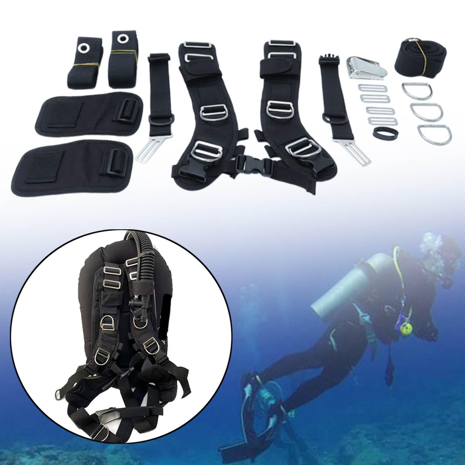 **Scuba Diving Backplate with Donut BCD - Easy Setup & Adjustable Harness for Comfortable Underwater Exploration**    *(Perfect for Professional Divers, Underwater Photography, and Deep-Sea Adventures)*