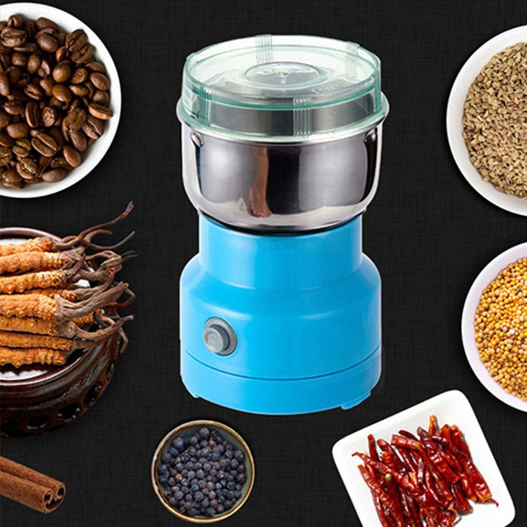 Electric Mini Coffee Grinder & Spice Grinder - Multifunction Nut & Grain Grinding Machine for Herbs, Spices, Coffee Beans (110V US Standard) - Perfect for Kitchen, Home, Coffee Shop & Baking