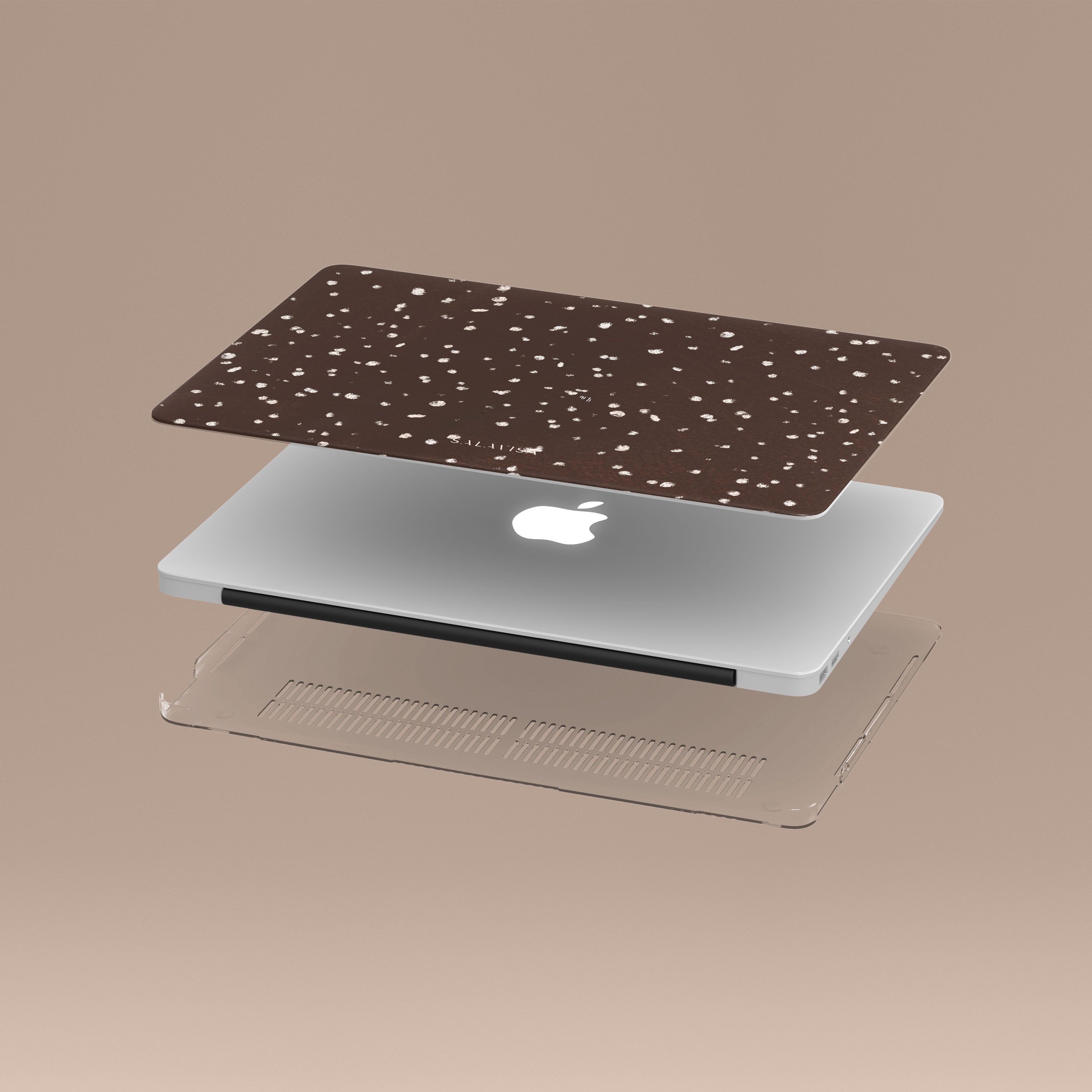 Premium Chocolate Dots MacBook Pro Case Cover 13/15 inch - Stylish Protective Shell for MacBook Air/Pro Laptops | Perfect for Work, Travel & School Use