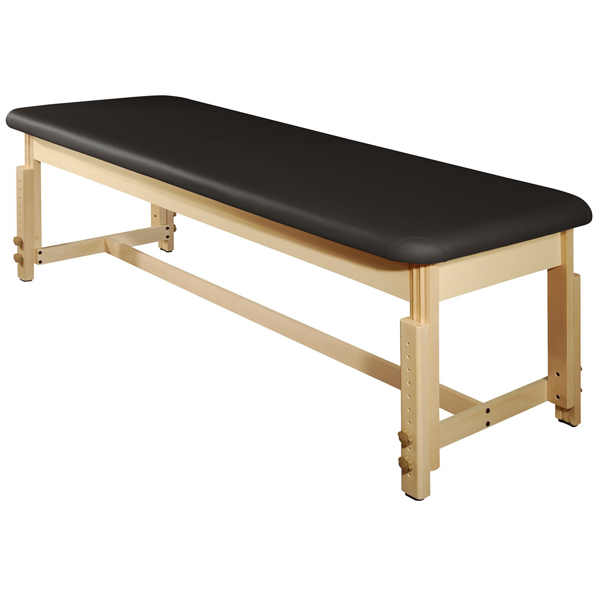 Professional Harvey Massage Table for Clinics, Spas & Acupuncture - Heavy-Duty Stationary Massage Bed with Adjustable Features (Black) - Perfect for Therapists, Chiropractors & Wellness Centers