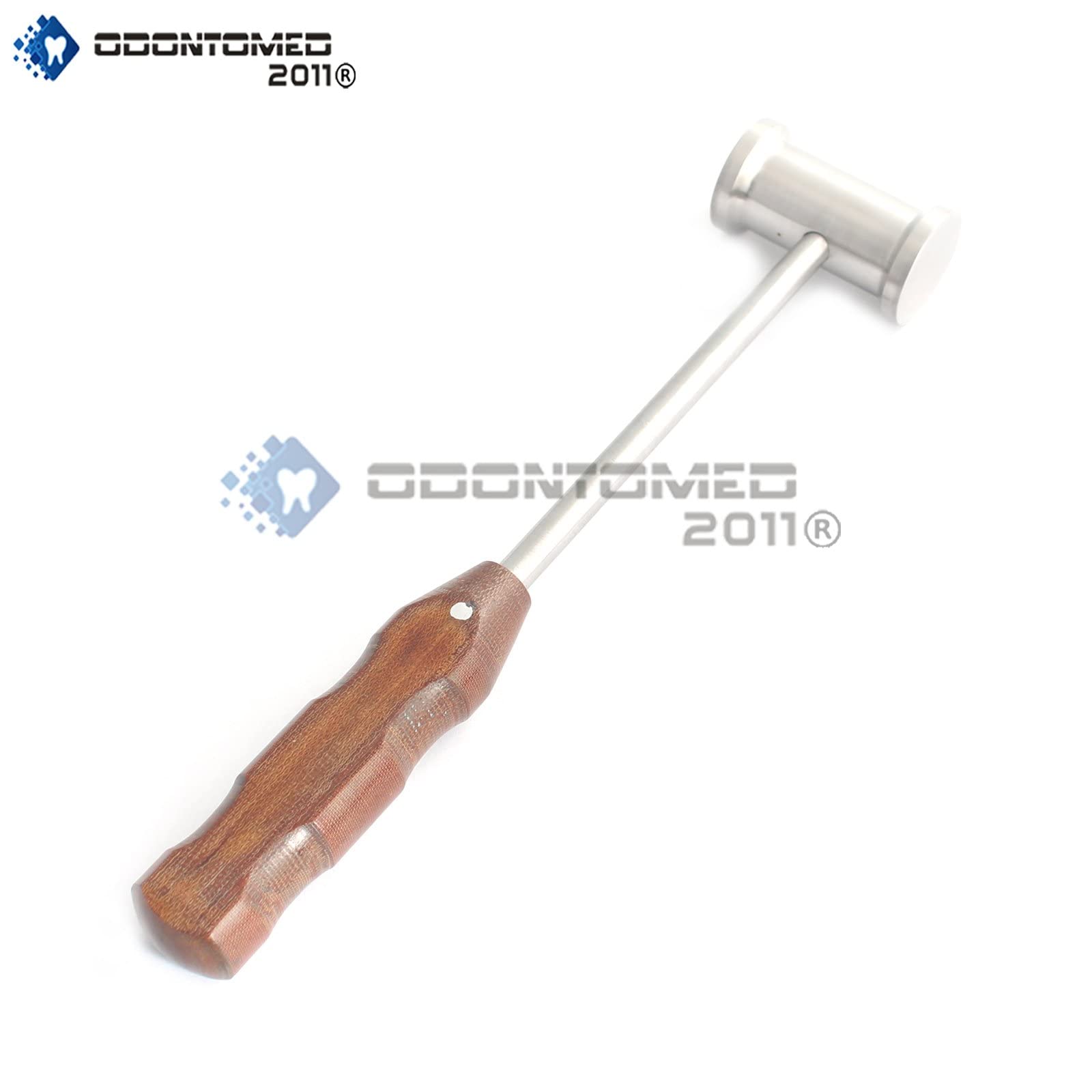OdontoMed2011 Stainless Steel Bone Mallet with Fiber Handle - Surgical & Dental Instrument for Orthopedic and Oral Surgery Procedures