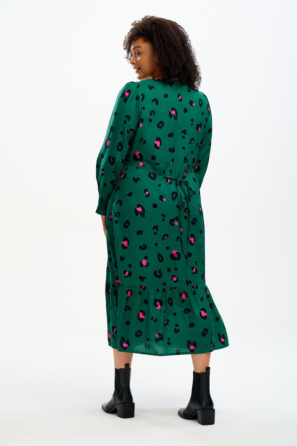 GWEN MIDI TIERED DRESS - Flowy Green Summer Dress for Women | Casual & Party Wear | Perfect for Beach, Vacation and Date Nights