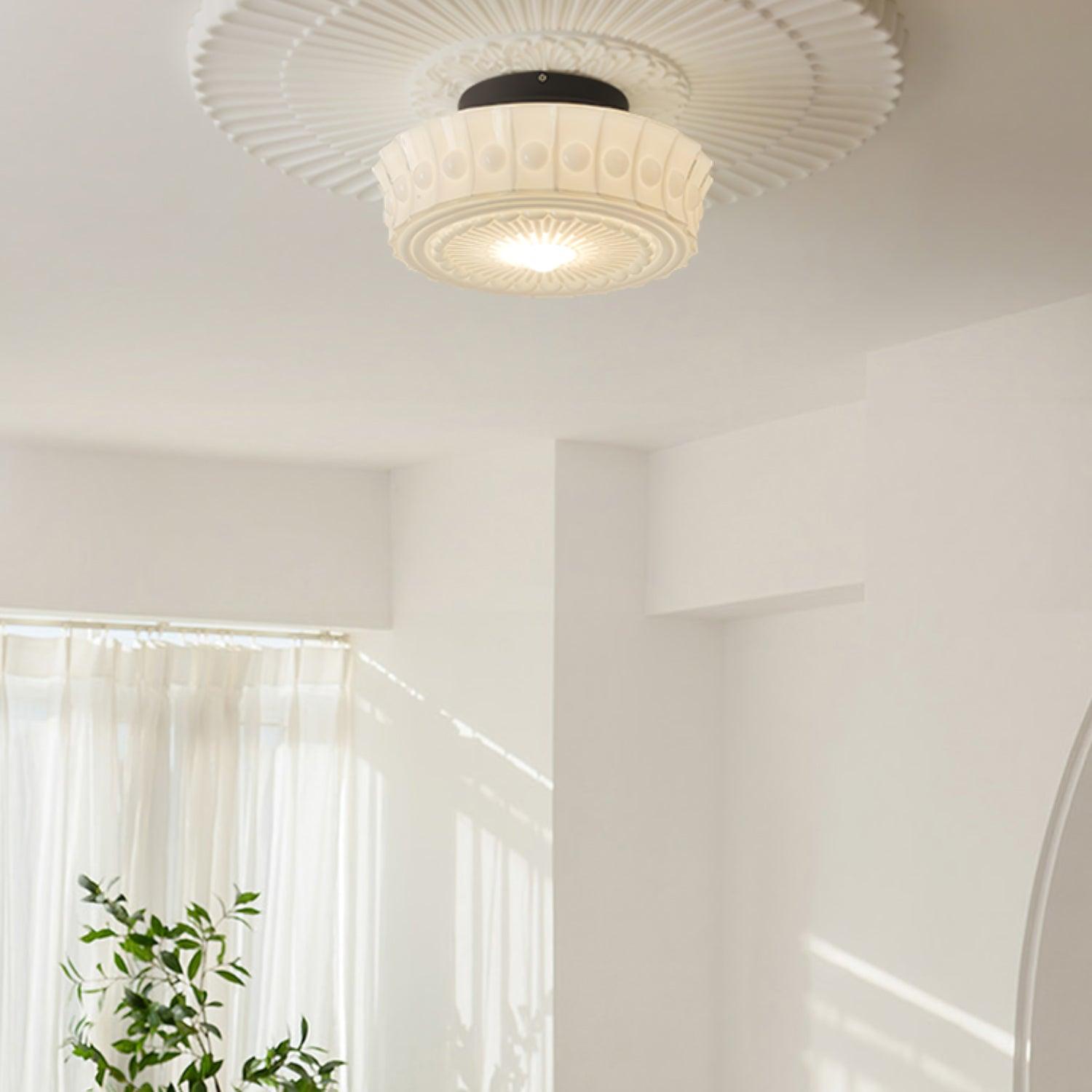 Modern Charles Edwards Ceiling Lamp - Elegant Flush Mount Lighting Fixture for Living Room, Bedroom & Dining Room | Energy Efficient LED Compatible