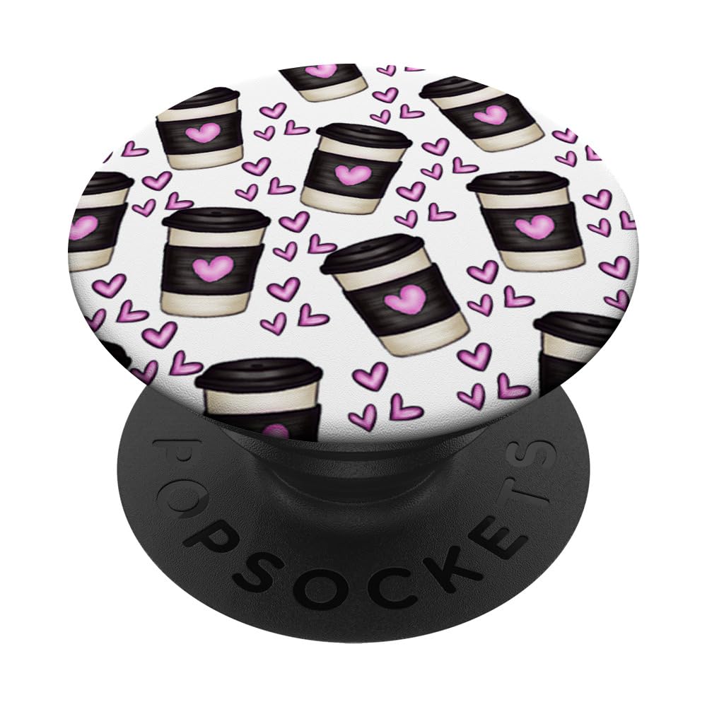 Coffee Lover PopSockets PopGrip - Swappable Phone Grip & Stand for iPhone, Samsung, Tablets | Perfect for Selfies, Videos, and Hands-Free Use