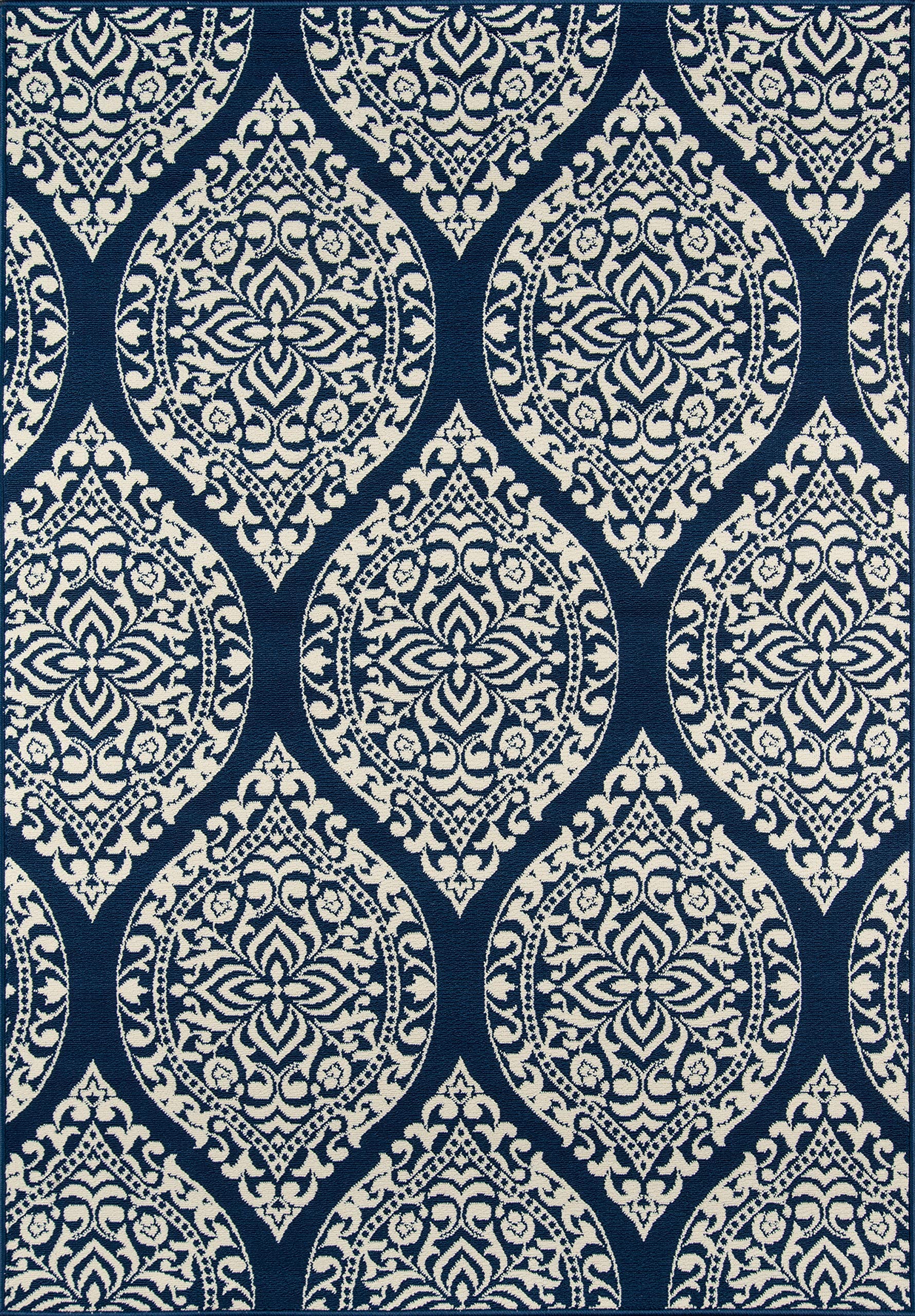 Premium Momeni Baja Collection Navy Blue Area Rug 6'7
