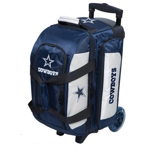 KR NFL Dallas Cowboys Double Roller Bowling Bag - Durable Sports Equipment for Bowling Enthusiasts & Team Fans - Perfect for League Games, Tournaments & Travel