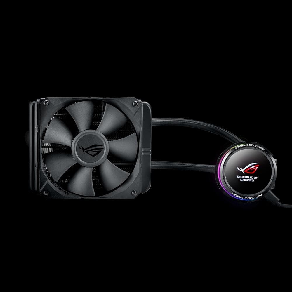 ASUS ROG RYUO 120 OLED AIO Liquid CPU Cooler - 120mm RGB Radiator with OLED Display - Premium Cooling for Gaming PCs and Workstations - Perfect for Overclocking and High-Performance Computing