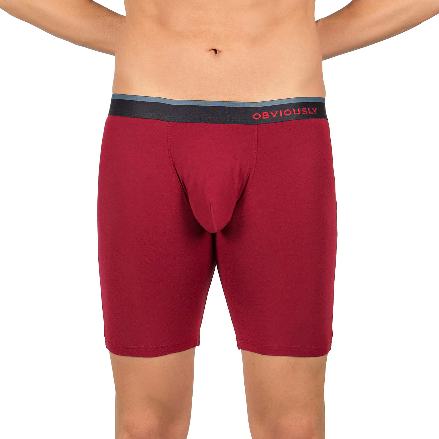 PrimeMan Men's 6-Inch Boxer Briefs - Soft Breathable Underwear for Comfort & Support - Perfect for Gym, Work & Everyday Wear