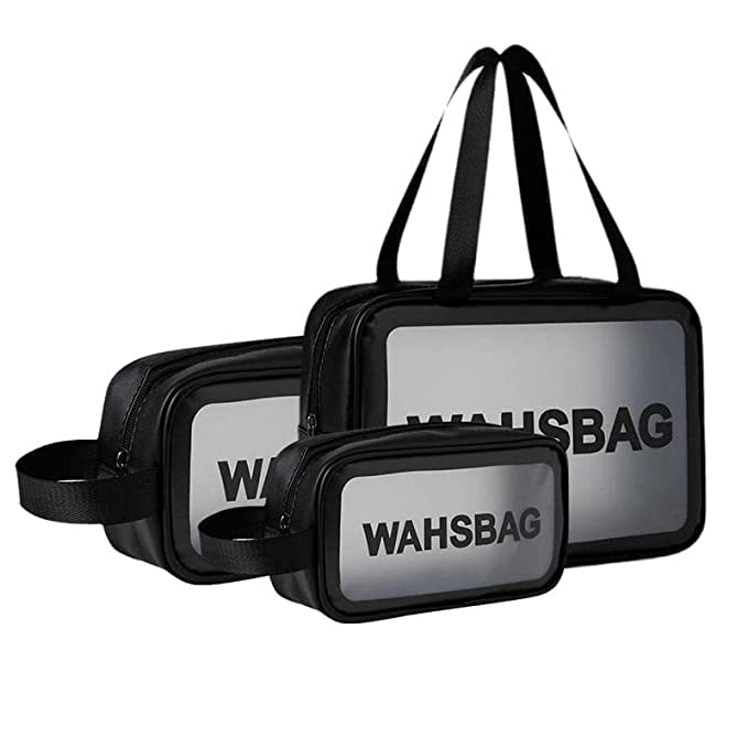 RP Mall Transparent Toiletry Bag - Waterproof Cosmetic Pouch for Travel & Storage