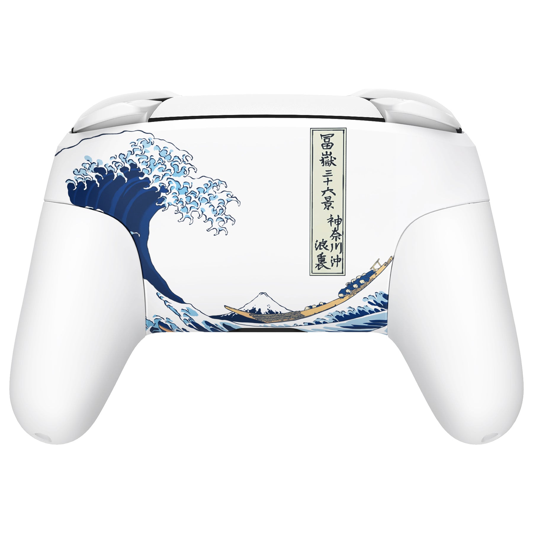 eXtremeRate The Great Wave Off Kanagawa Faceplate & Backplate Set for Nintendo Switch Pro Controller - Custom Replacement Parts (Controller Not Included) - Perfect for Gaming Enthusiasts & Art Lovers - FRT111