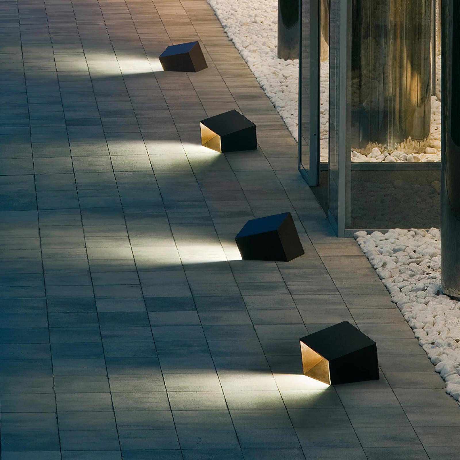 Solar Powered LED Cube Garden Lights - Waterproof Outdoor Decorative Lighting for Patio, Yard, Pathway & Landscape - Warm White & Cool White Options