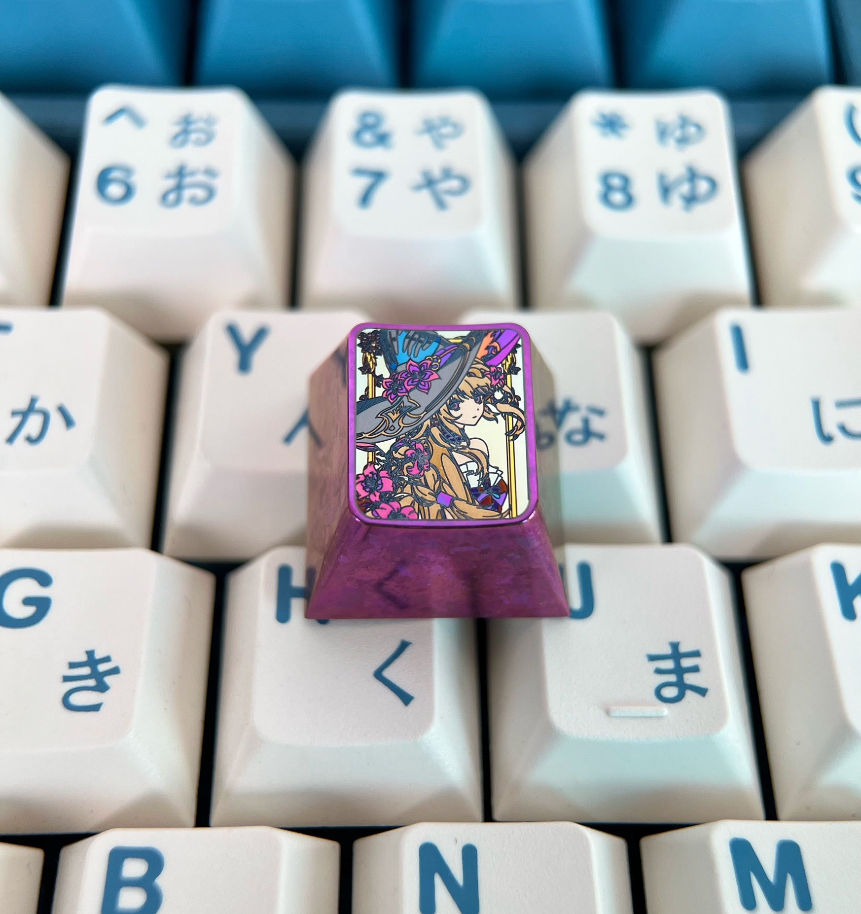 Honkai: Star Rail Titanium Alloy Custom Keycaps - Anime Game Character Themed Mechanical Keyboard Accessories for Gaming PC Setup & Collectors