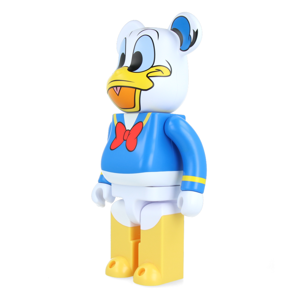 400% Bearbrick Donald Duck Collectible Vinyl Figure - Limited Edition Disney Cartoon Character Art Toy for Home Decor, Office Display & Gift Giving