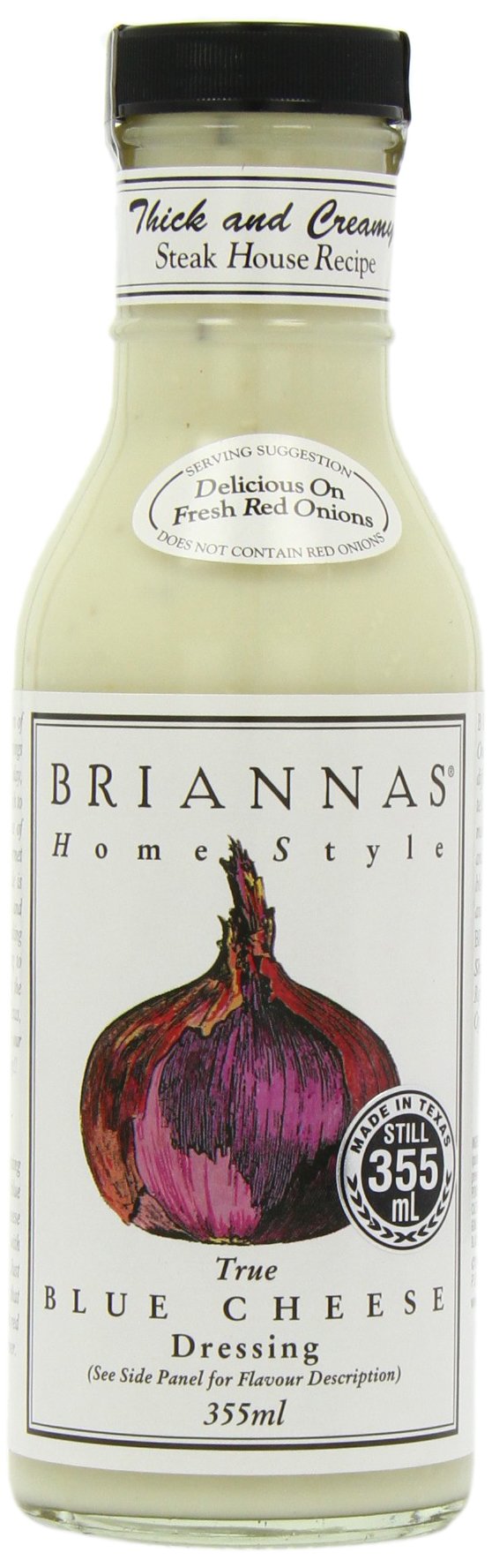 Brianna's Blue Cheese Salad Dressing - Rich & Creamy Flavor for Salads, Wings & Dips | Perfect for Gourmet Meals & Entertaining