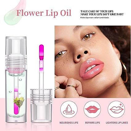 Color Changing Lip Gloss for Women & Girls - Magical Flower Hue Shift - Perfect for Parties, Dates & Everyday Wear
