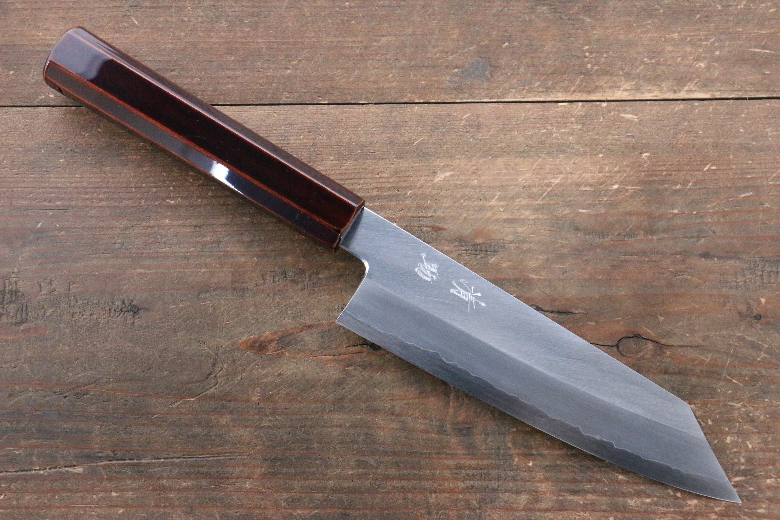 Premium Seisuke Silver Steel No.3 Bunka Knife 165mm - Japanese Kitchen Knife with Lacquered Wood Handle - Perfect for Slicing, Dicing & Precision Vegetable Cutting