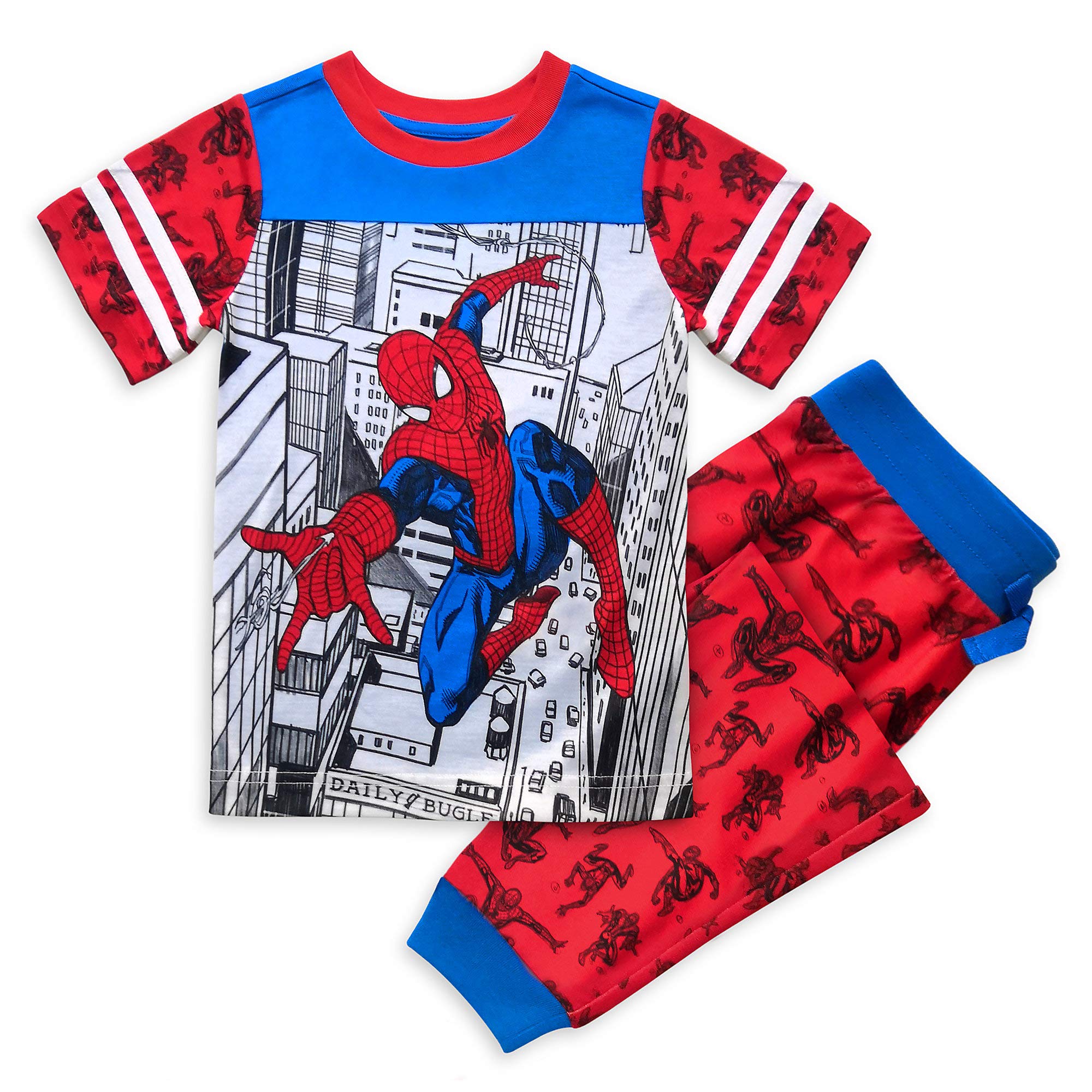Marvel Spider-Man Kids Pajama Set - Boys' Superhero Sleepwear for Bedtime & Lounging | Soft & Comfortable Cotton PJs for Sleepovers & Movie Nights