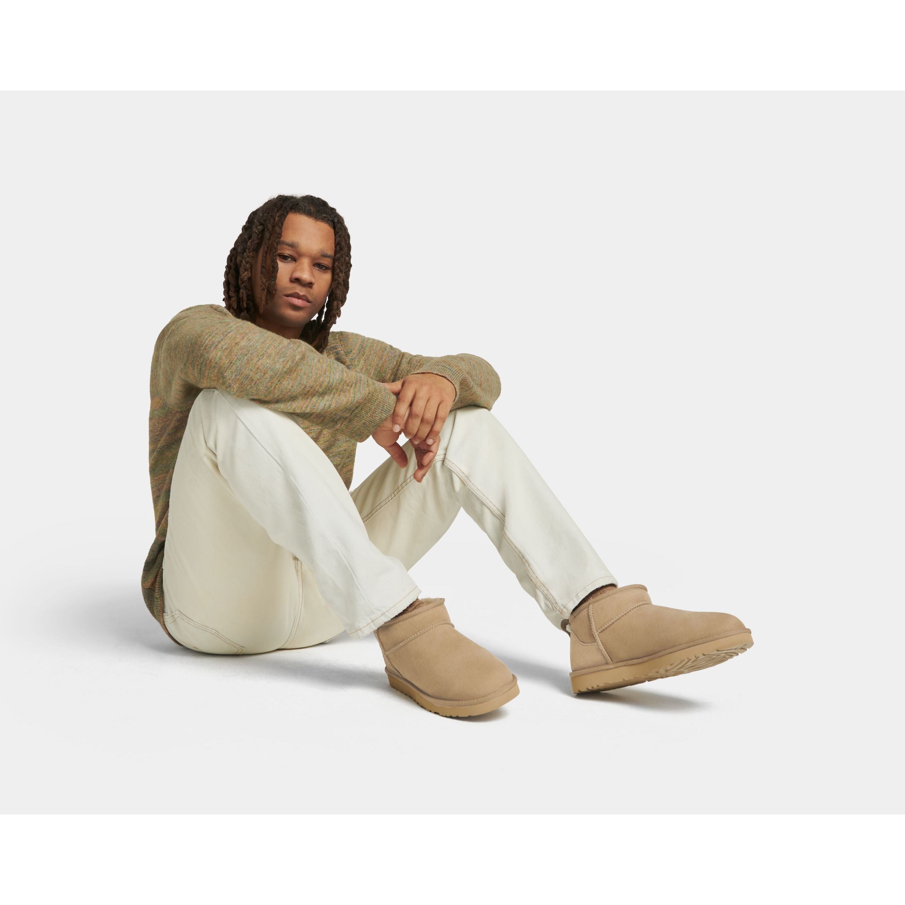 UGG Men's Classic Ultra Mini Boots in Mustard Seed - Comfortable Winter Boots for Men, Casual & Outdoor Wear