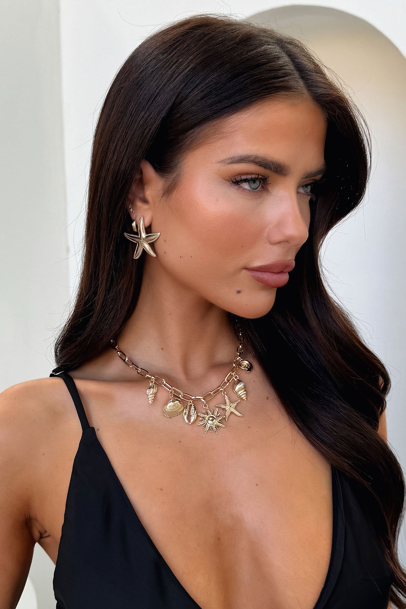 Elegant Coralie Gold Necklace for Women - Perfect for Weddings, Parties & Everyday Wear