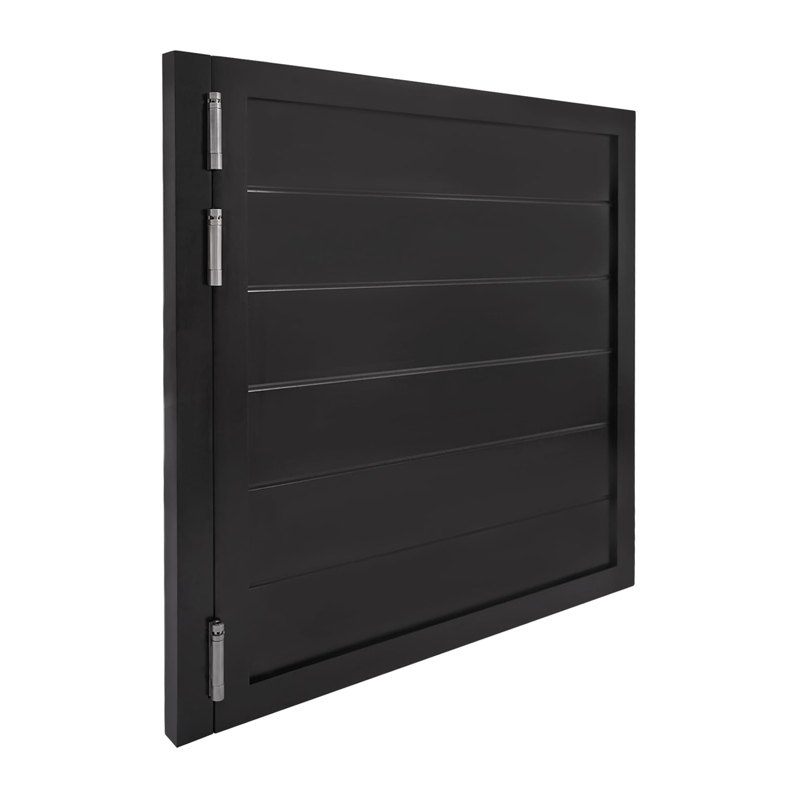 Solid Wood Swinging Cafe Doors - 35.4x35.4 Inch Black Saloon Style Doors with 3 Spring Hinges for Restaurants, Bars, Kitchens & Western Decor