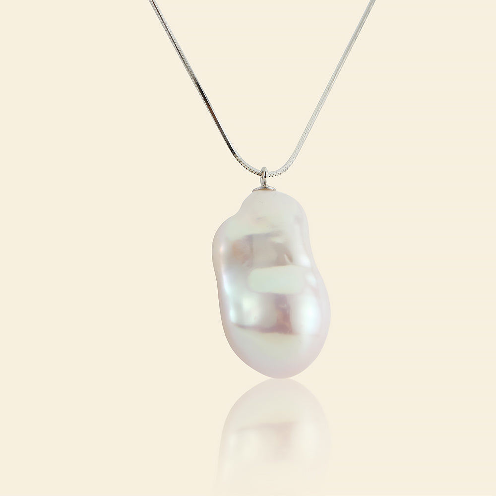 Elegant Baroque Pearl Pendant Necklace for Women - Unique Irregular Freshwater Pearl Jewelry Gift for Mother's Day, Anniversary & Special Occasions