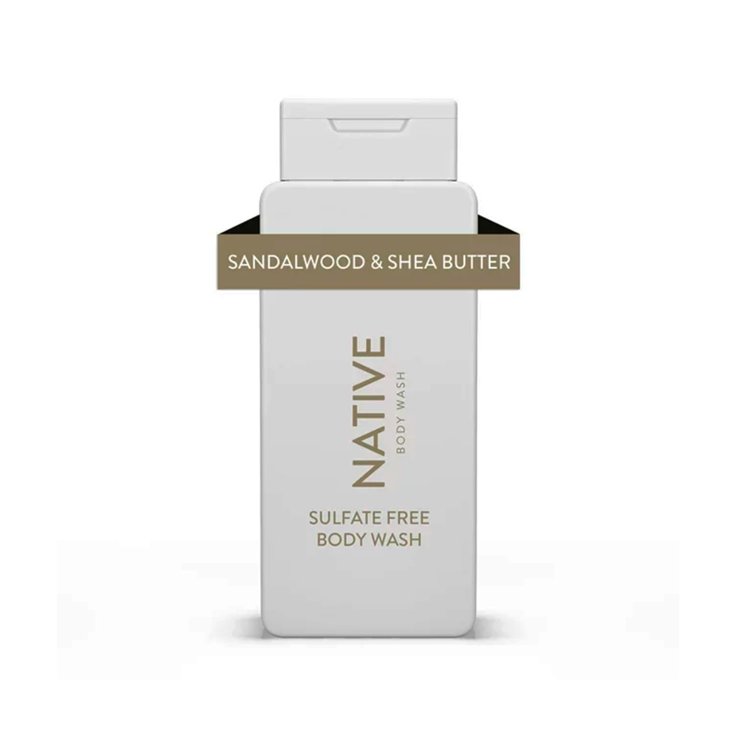 Organic Sandalwood & Shea Butter Body Wash - Moisturizing & Natural Body Cleanser - 18 Fl Oz (Pack of 1) - Perfect for Dry Skin & Relaxing Bath Time