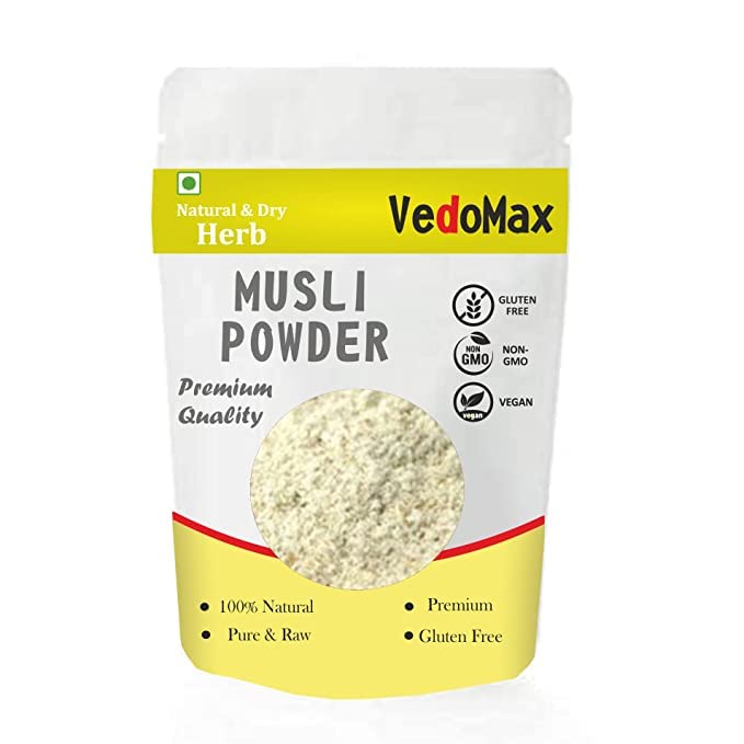 Pure SHN Safed Musli Powder | 100% Natural Ayurvedic Supplement for Energy & Vitality | 100g | Boost Stamina, Enhance Libido & Support Overall Wellness | Perfect for Smoothies, Tea & Healthy Recipes