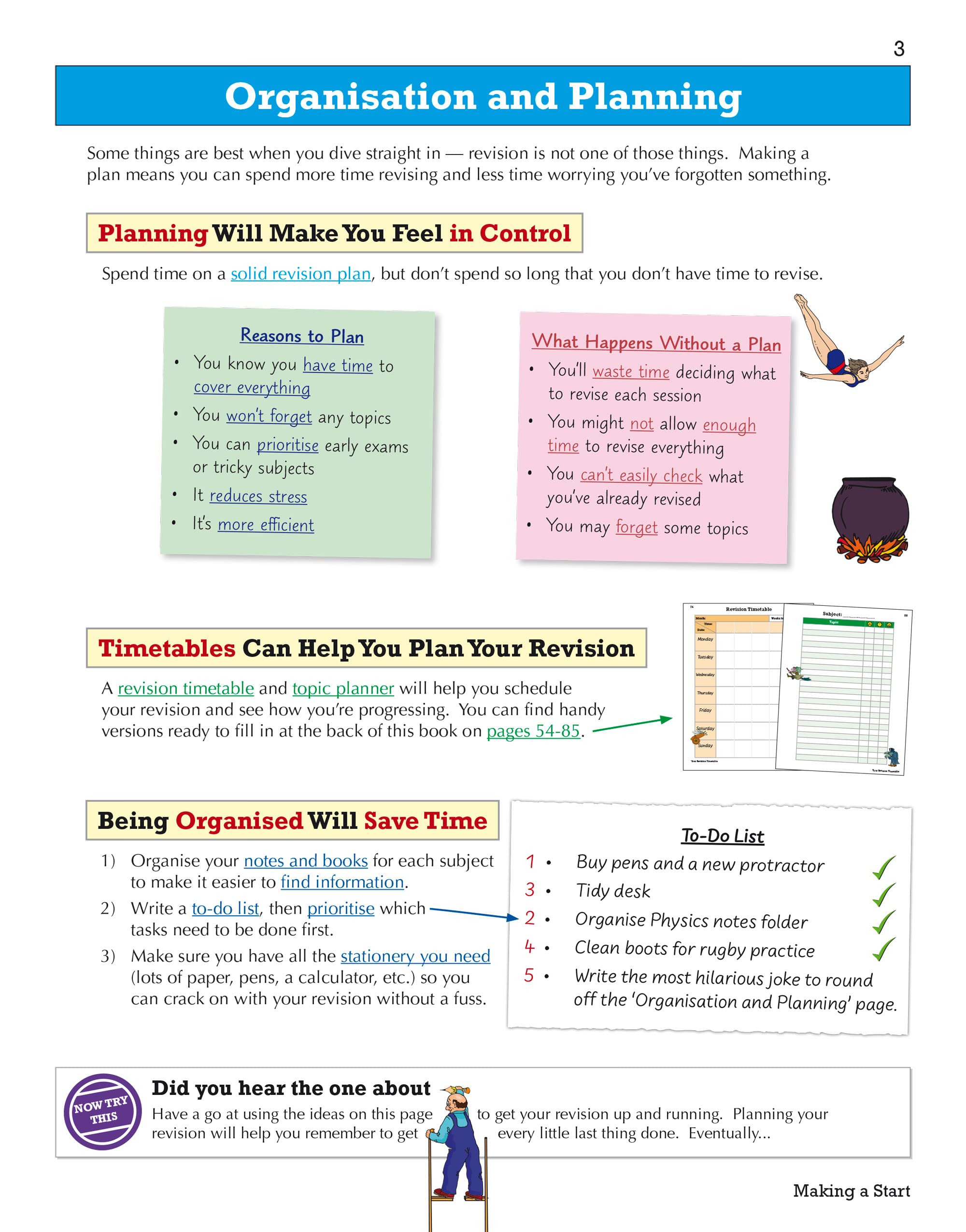 CGP GCSE 9-1 Revision Guide: Study Skills & Planner for 2025 and 2026 Exams | Expert Tips, Video Tutorials & Effective Study Strategies – Perfect for High School Students Preparing for GCSE Tests