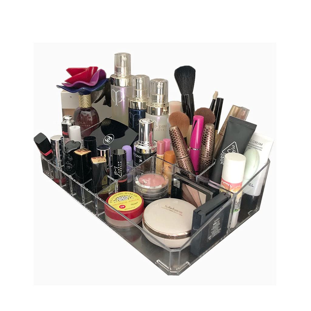 Premium Cosmetic Storage Box - Desktop Makeup Organizer for Lipstick, Brushes & Skincare | Perfect for Vanity, Bathroom & Travel Organization