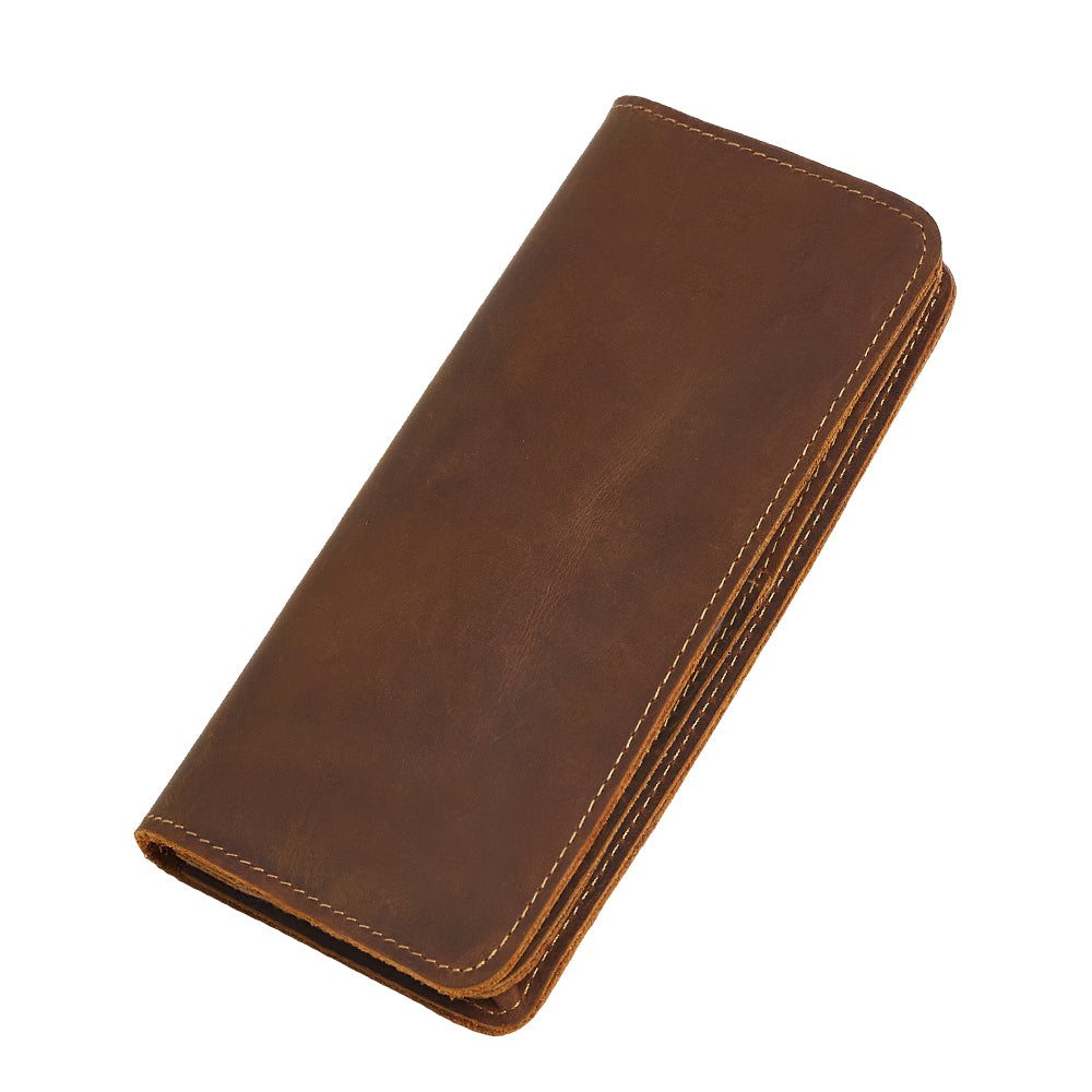 Premium Genuine Leather Wallet for Men - RFID Blocking, Slim Bifold Design - Perfect for Everyday Carry, Travel & Business (Brown)