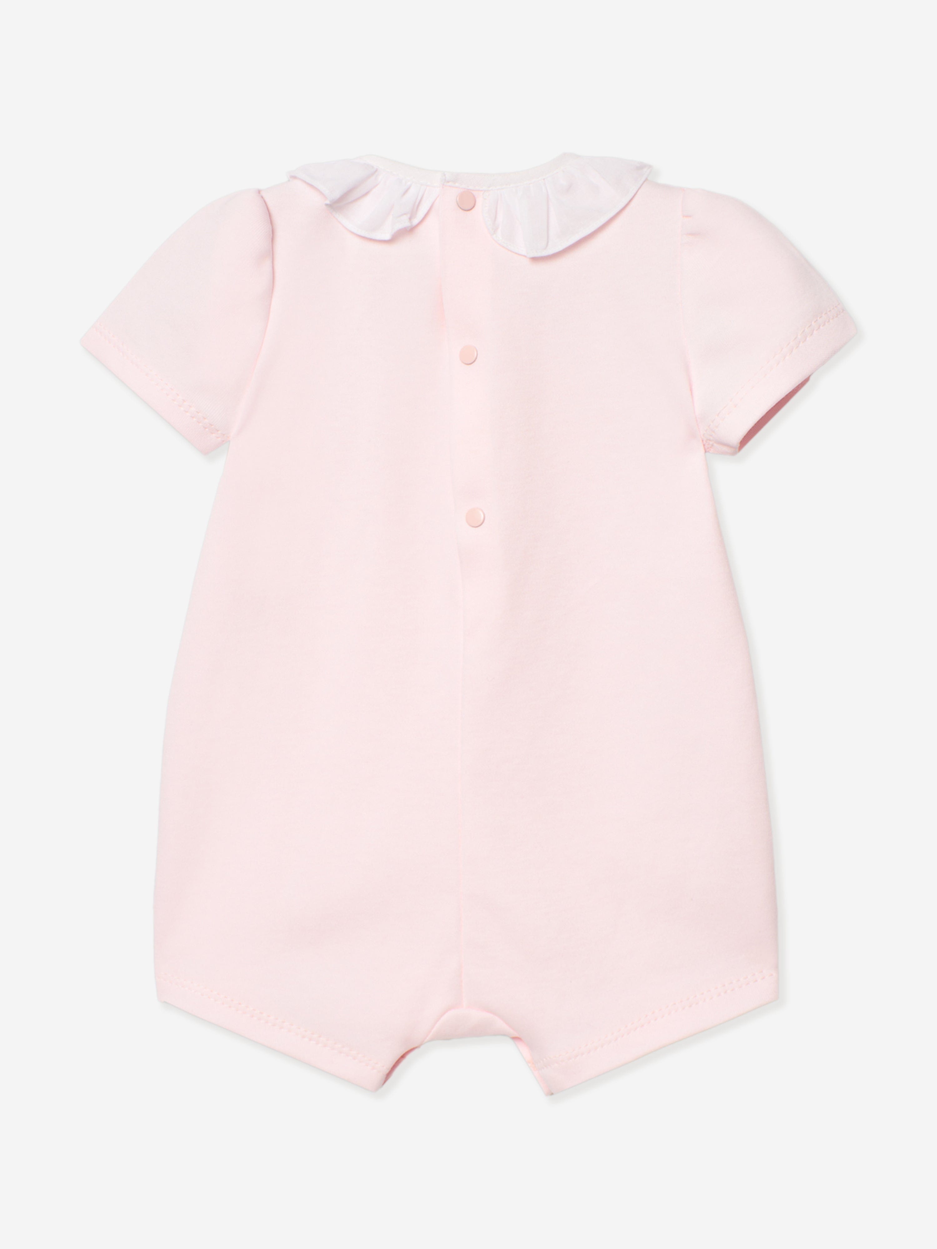 Adorable Pink Cotton Romper for Baby Girls - Soft & Comfortable Outfit for Playtime, Photos & Special Occasions