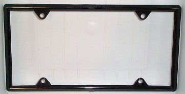 Black Vinyl License Plate Frame Kit - 50 Pack with Free Screw Caps | Durable Car Accessories for Customization & Protection | Perfect for Cars, Trucks & SUVs