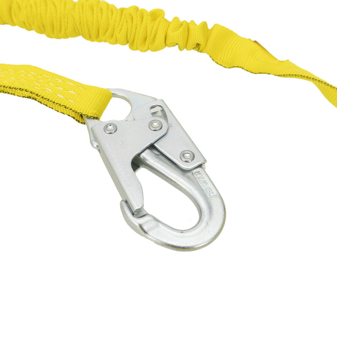 Miller Safety Shock Absorbing Lanyard - 6ft Fall Protection with Heavy Duty Hooks | Ideal for Construction, Roofing & Industrial Work Safety Gear