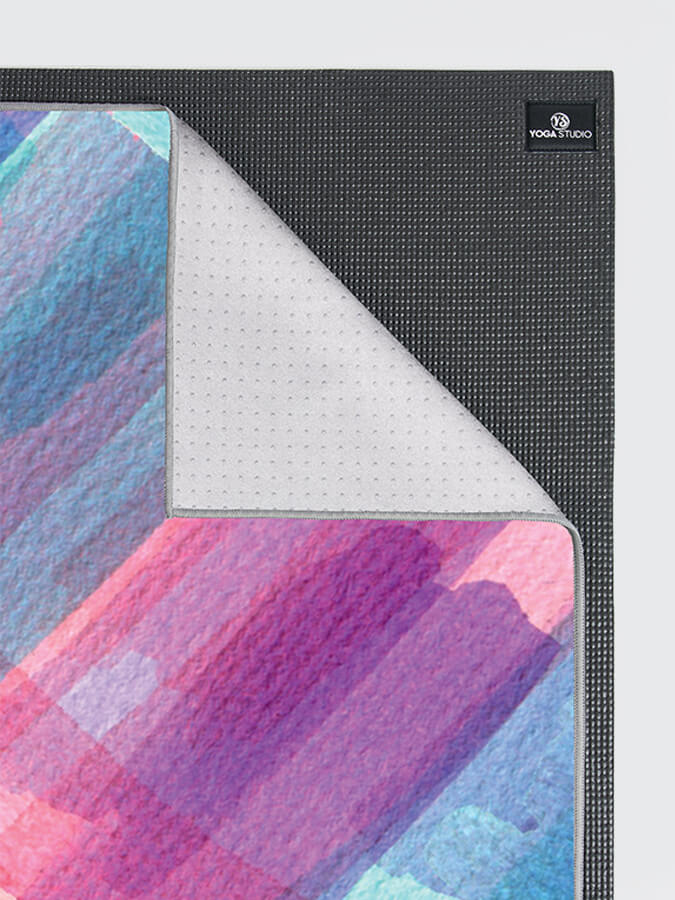 Non-Slip Yoga Mat with Grip Dots - Premium Studio Quality for Hot Yoga, Pilates & Home Workouts - Sweat Absorbent & Eco-Friendly